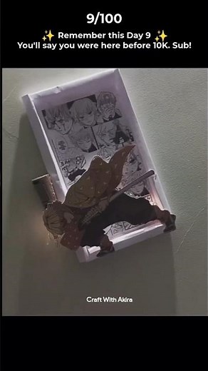 DIY Anime Light Switch Decor ⚡ | Demon Slayer Zenitsu Room Decor | Easy Anime DIY #shorts