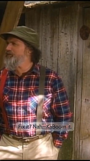 Forget WD-40. Edgar’s solution to a stuck door involves dynamite and hamburger meat. It’s not home improvement—it’s home removal. KaBoom💥 Watch the full chaos unfold: https://youtu.be/e4LNfJovWBM?si=o4sLcdXpVzq98FD #RedGreenShow #DIYComedy #Explosives #ClassicTV #funnyclips #GrahamGreene #comedyreels | Red Green