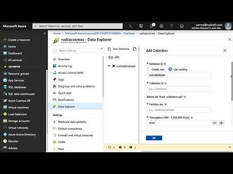 Lab demo: Walkthrough of Azure COSMOS DB creation using Azure portal