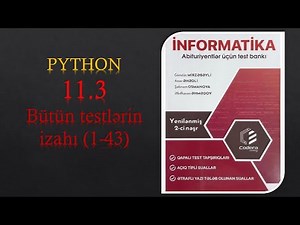 Yeni nəşr Codera Python 11.3 bütün sualların izahı.
