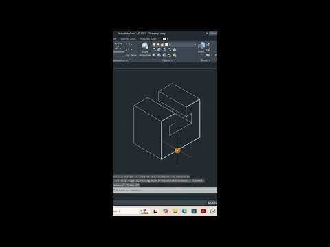 Isometric drafting in AutoCAD exercise 1