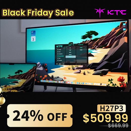  Black Friday Alert!  ️ Office work or creative hustle, do it in style — at a fraction of the price! This Black Friday, KTC’s got top monitors for every use: productivity, multitasking, or immersive entertainment. ✨ Up to 40% off means big value, zero compromises.  Treat yourself—or surprise someone with the ultimate gift. Click to score yours before they’re gone. | KTC | Facebook