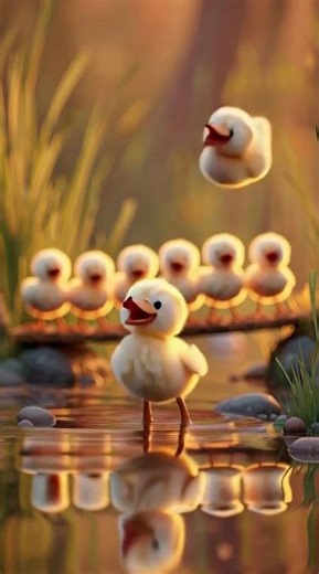 Clumsy Duckling Leading the Parade! 🦆😂 #shorts