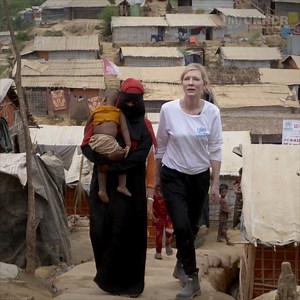 562K views · 9.5K reactions | UNHCR Ambassador Cate Blanchett warns of “a race against time” to protect Rohingya refugees from upcoming monsoon rains | Voices with Refugees - أصوات مع اللاجئين | Facebook