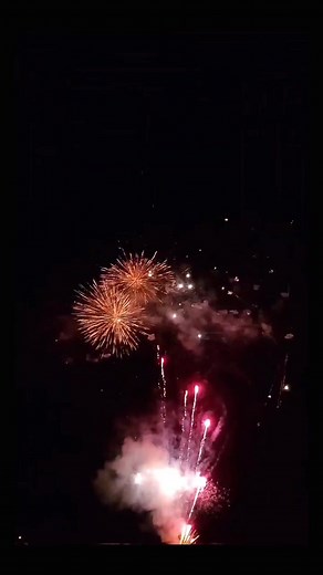 Stunning Night Fireworks Show with 200 Shots