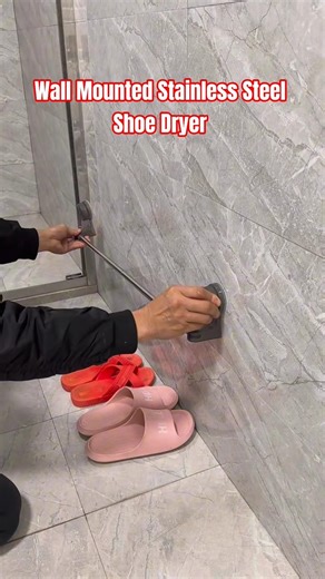 Wall Mounted Stainless Steel Shoe Drying Stand | Keep Shoes Dry & Clean #shorts #shoecraft #shoes