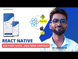 React Native Tutorial in Hindi #26 POST DATA with Axios - Add Contact