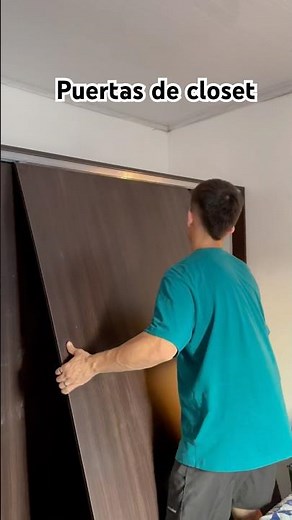 Instalación de puertas para closet #asmr #diy #homedecor #roomdecor #puertas #closet #closetmodernos