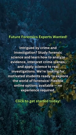 Ever wondered how real crime scenes are solved? Train in forensic science and uncover the methods behind modern investigation. Study online, learn at your own pace, and prepare for a rewarding career in criminal justice. No experience needed — search accredited programs near you. | Forensic Genius