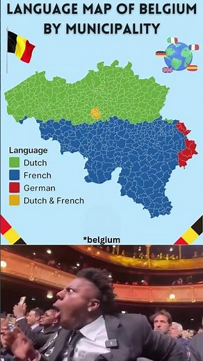 Language Map of Belgium Explained | Dutch, French & German Regions Divided on the Map