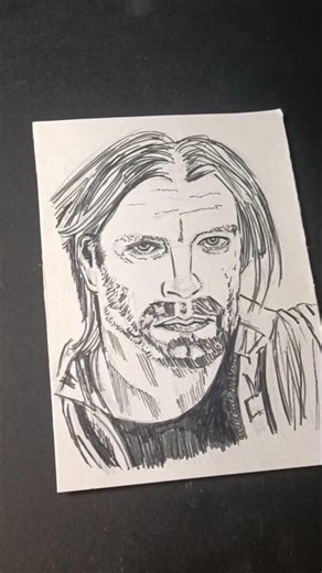 Drawing Bucky Barnes (Sebastian Stan)