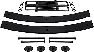 Supreme Suspensions - 1.5"-2" Rear Add-A-Leaf Lift Kit for 1999-2021 Toyota Tundra - 21.5" Short AAL Set with Isolator Pads and Square Bend U-Bolts