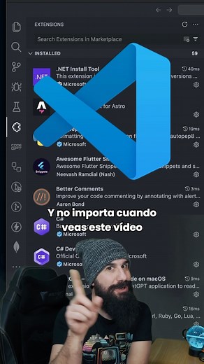 Brais Moure on Instagram: "Ranking de las mejores extensiones para Visual Studio Code 🏆 1️⃣ Entra en el Visual Studio Code Marketplace 2️⃣ Selecciona la más populares 3️⃣ Filtra por instalaciones, valoración o categoría 4️⃣ Revisa su documentación, número de descargas, comentarios... 5️⃣ Y encuenta las que mejor se adapten a tus necesidades (También puedes hacerlo desde el propio VS Code) #programacion #programadores #software #tecnologia #vscode"