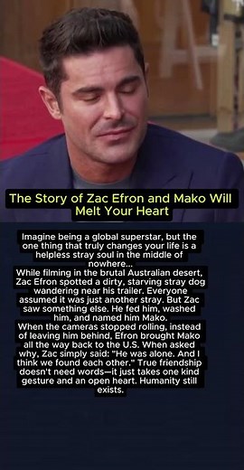 The Story of Zac Efron and Mako Will Melt Your Heart