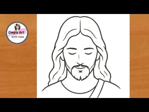 Jesus drawing | How to draw Jesus Christ easy | Colour pencil drawing| drawing of Jesus |Simpleart