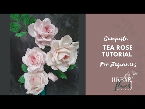 How to make a classic gumpaste / flower paste/ sugar Rose - a step by step tutorial
