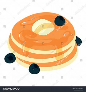 Pancake Icon Isometric Vector Freshly Made Stock Vector (Royalty Free) 2259339825 | Shutterstock
