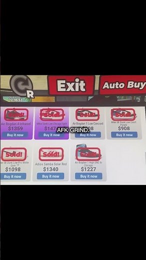 Sneaker resell simulator afk grinding, tutorial once 300 likes