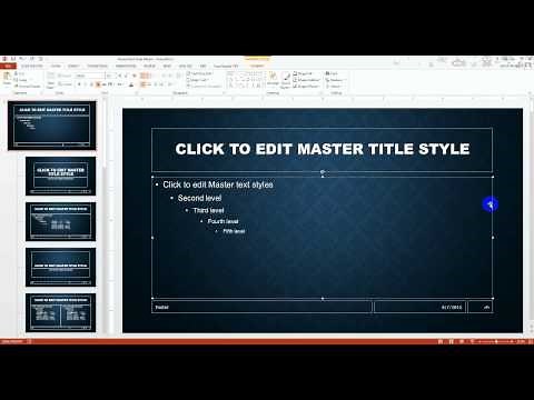 PowerPoint 2013 Slide Master Tutorial