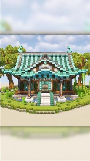 Fantasy Water Shrine #minecraft #minecraftbuilding #minecraftbuilds
