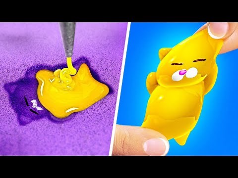 Make Free your Squishy Cat😻 *3D PEN and HOT GLUE CRAFTS*