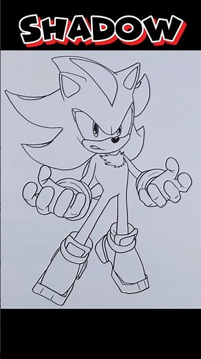 How To Draw HYPER SHADOW #shadowthehedgehog #shadow #shadowdrawing #shorts