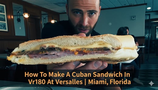 How To Make A Cuban Sandwich In Vr180 At Versailles | Miami, Florida