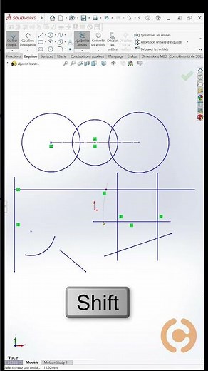Options cachées avec "ajuster les entités" dans #solidworks