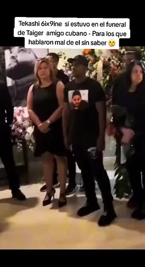 6ix9ine presente en el funeral de Taiger: Verdad revelada