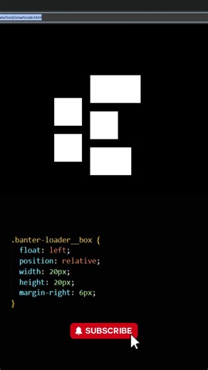 Loader Animation Using Only HTML & CSS | SmartCodeSchool #coding #html