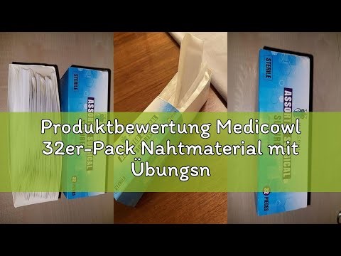 Produktbewertung Medicowl 32er-Pack Nahtmaterial mit Übungsnadeln; Nachfüllpackung für Chirurgisches