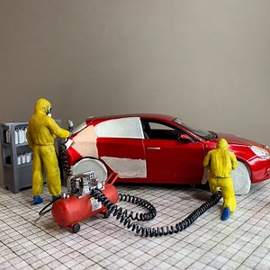 1/24 1/25 Garage Diorama Car Painters Mechanics Set - Etsy