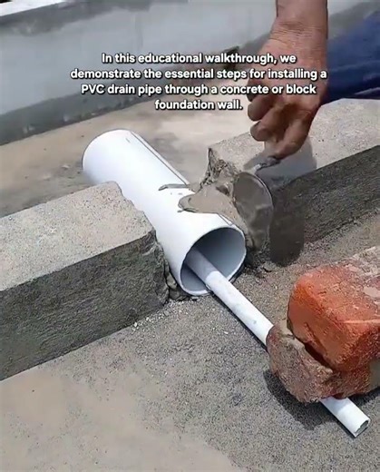 How to Install a Drainage Pipe Through a Concrete Wall | Step-by-Step Guide