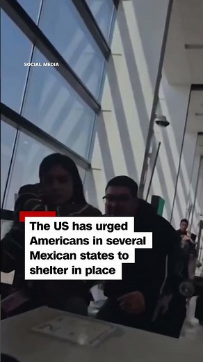 Video shows panic at Mexico airport after killing of cartel leader