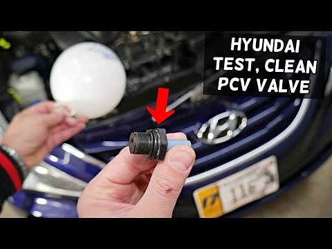 HOW TO CLEAN AND TEST PCV VALVE ON HYUNDAI ELANTRA SONATA SANTA FE ACCENT VELOSTER TUCSON