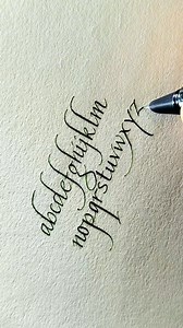 100K views · 1.6K reactions | Italic lowercase  #fbreels #fbreelsvideo #fbreel #calligraphy #handwriting | pencalligraphywrites | Facebook