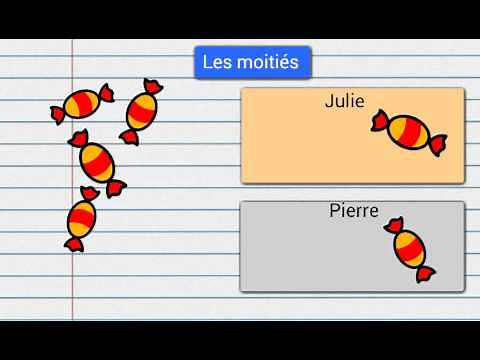 Les moitiés : niveau CP / CE1