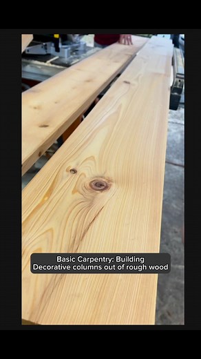 Trim Carpentry Training: Making rough wood into decorative columns. #shorts, #woodworking, #remodel | The Home Building and Remodeling Show