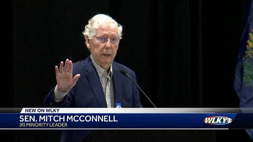 U.S. Senate Minority Leader Mitch McConnell weighs in on presidential race in Louisville