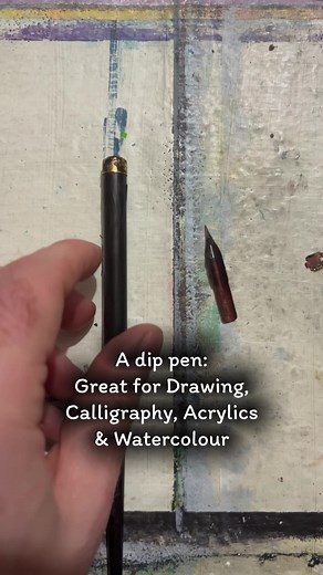 Dip pens are wonderful and are useful for so many aspects of art, from calligraphy to creating fine lines in watercolour or acrylic ink. Here’s how to assemble one. | The Artery Art Shop and Classes