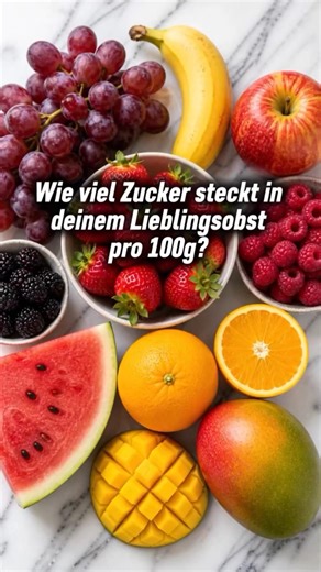 Wie viel Zucker steckt in deinem Lieblingsobst? 🍓 Teil 1