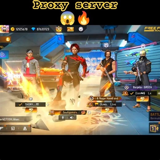 Free fire proxy server 😱🔥 #shortfeed #freefire #freefireclips #ffproxyserver #freefireshorts