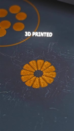 3D Printed Orange Lemon Fidget for ASMR Lovers