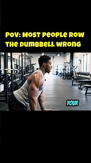 One-Arm Dumbbell Row — #fitness #backworkout #dumbbellrow #gym #education #shorts