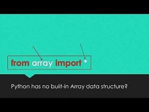 Creating an Array in Python