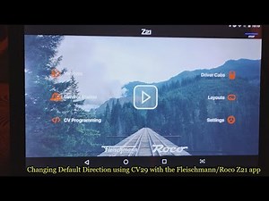 Setting CV29 using the Fleischmann/Roco Z21 app