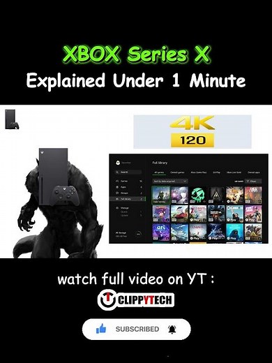 XBOX Series X Explained Under 1 Minute #console #gaming #xbox #handheld #tech #shorts