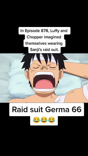 Luffy and Chopper imagined themselves wearing Sanji's raid suit.😂#LUFFY#ONEPIECE#strawhatpirates #SANJI#CHOPPER#NAMI#ZEUS#GERMA66#RAIDSUIT