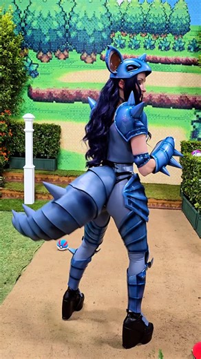 Nidoqueen uses tail whip! Your defense is lowered! The reason this tail moves so freely is because its made of a canvas base, 11 EVA foam plates along the base, and 23 thin upholstery foam ribs on on the EVA foam plates. My goal was to keep it as wiggly and lightweight as possible. I'll post a full breakdown soon! Entire cosplay made by me -- 3d designs, 3d prints, sanding, painting, and sewing all done by me! #cosplay #halloween #pokemon | Bindi Smalls
