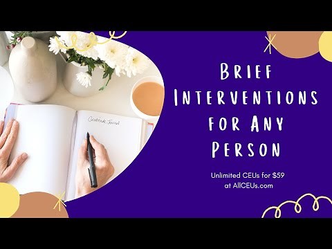 13 Brief Therapy Interventions for Any Person
